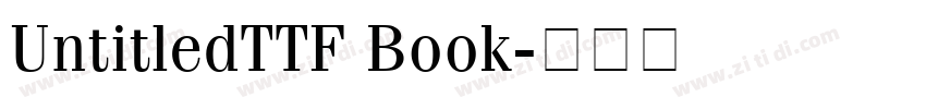 UntitledTTF Book字体转换